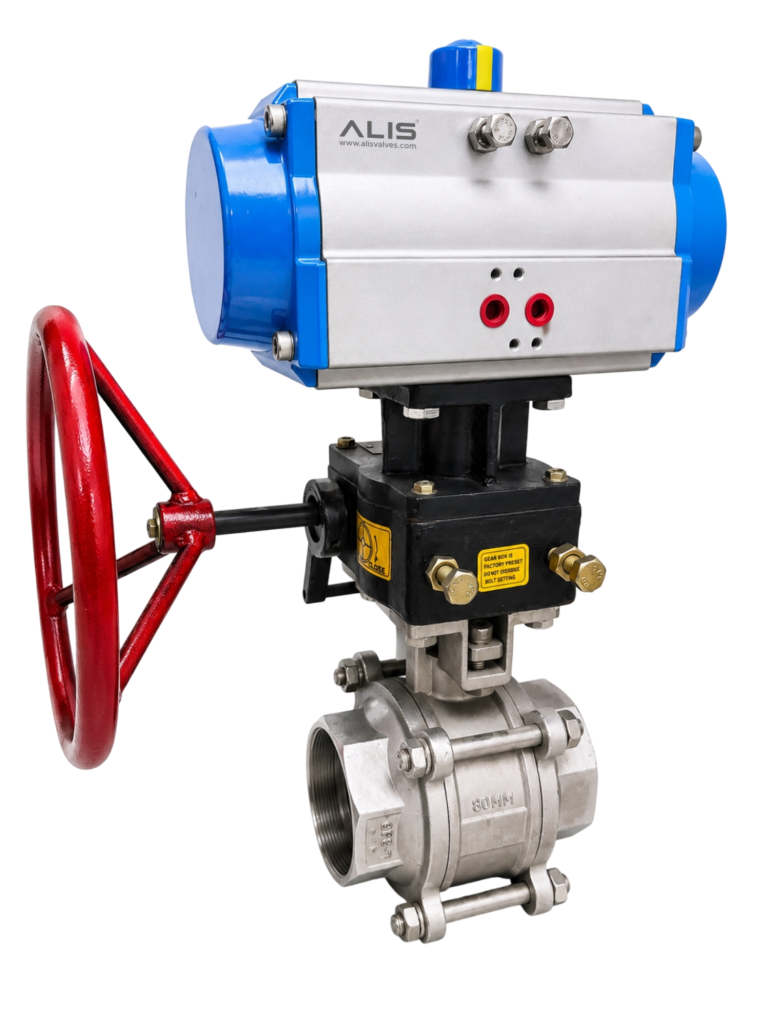 Pneumatic Wafer Type Ball Valve