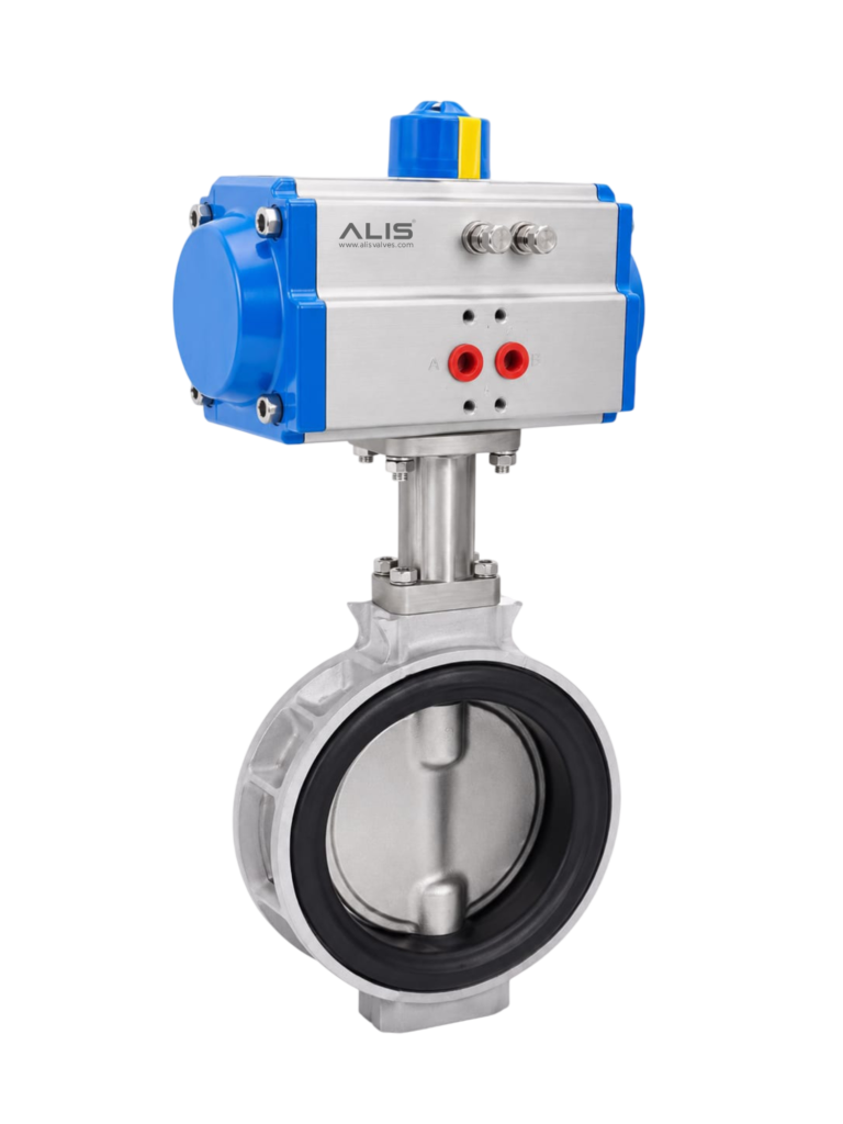 Pneumatic Aluminum Butterfly Valve