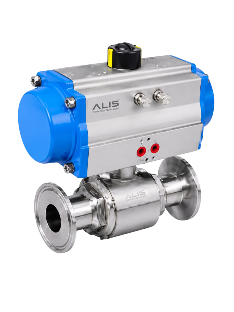 Pneumatic TC End Ball Valve