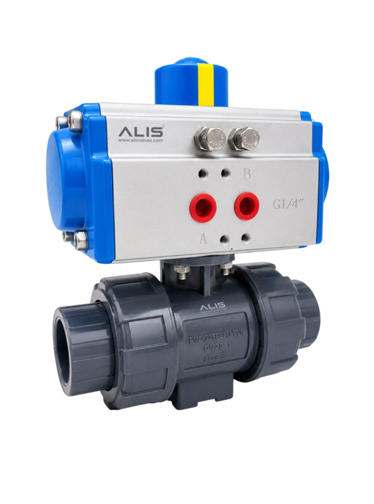 Pneumatic UPVC Ball Valve