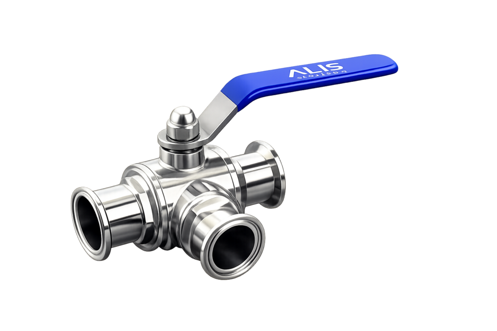 3 Way TC End Ball Valve